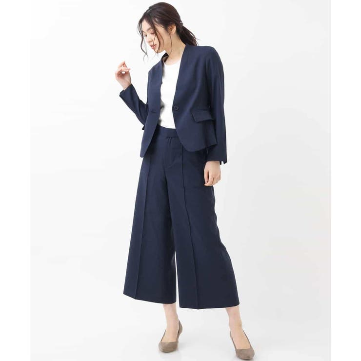 【セットアップ対応/洗える】リネンライクVネックジャケット | a.v.v【WOMEN】 | 詳細画像35