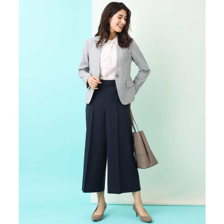 【セットアップ対応/洗える】リネンライクVネックジャケット | a.v.v【WOMEN】 | 詳細画像6