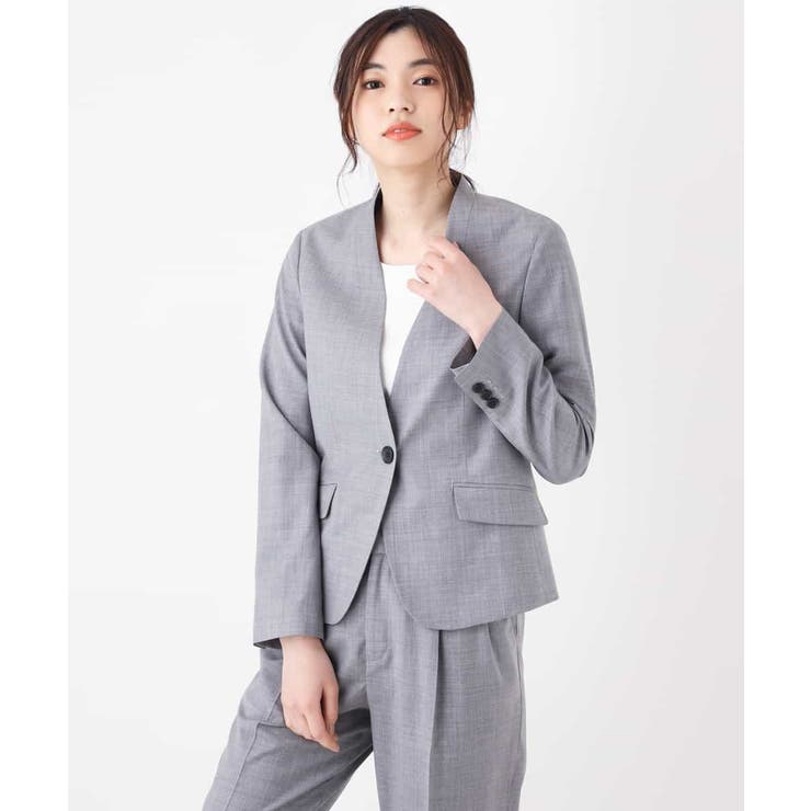 【セットアップ対応】importVネックジャケット | a.v.v【WOMEN】 | 詳細画像6