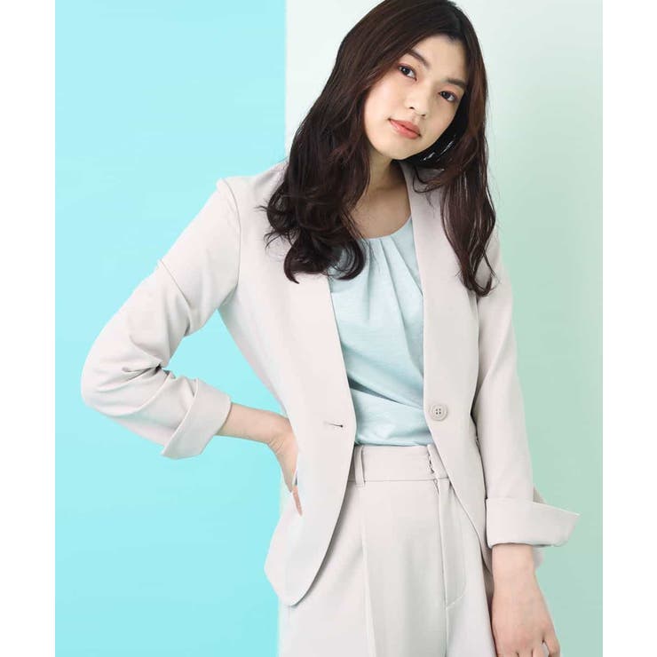 ベージュ | 【セットアップ対応】Vネックジャケット | a.v.v【WOMEN】