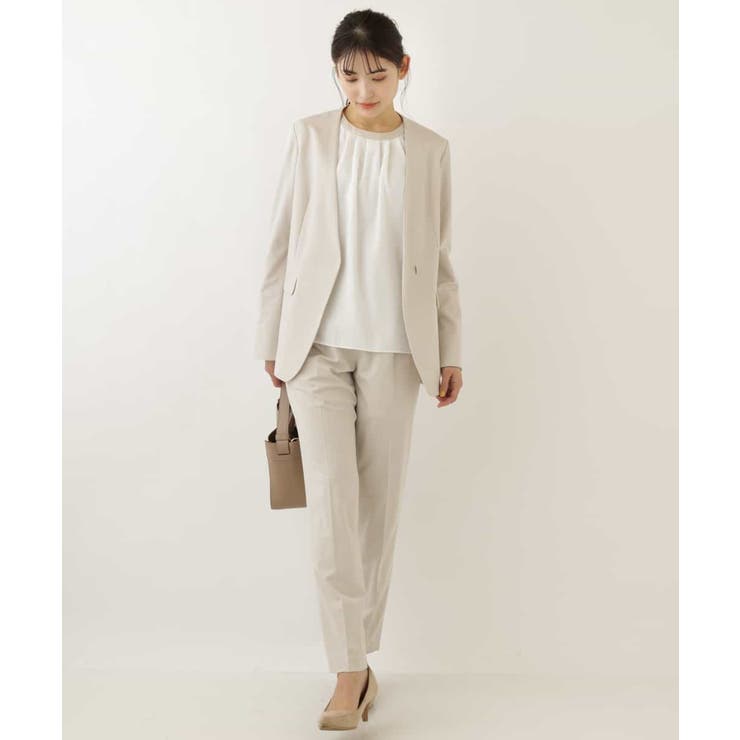 【セットアップ対応 MARSHMALLOW PONTI】ストレッチノーカラージャ… | a.v.v【WOMEN】 | 詳細画像15 