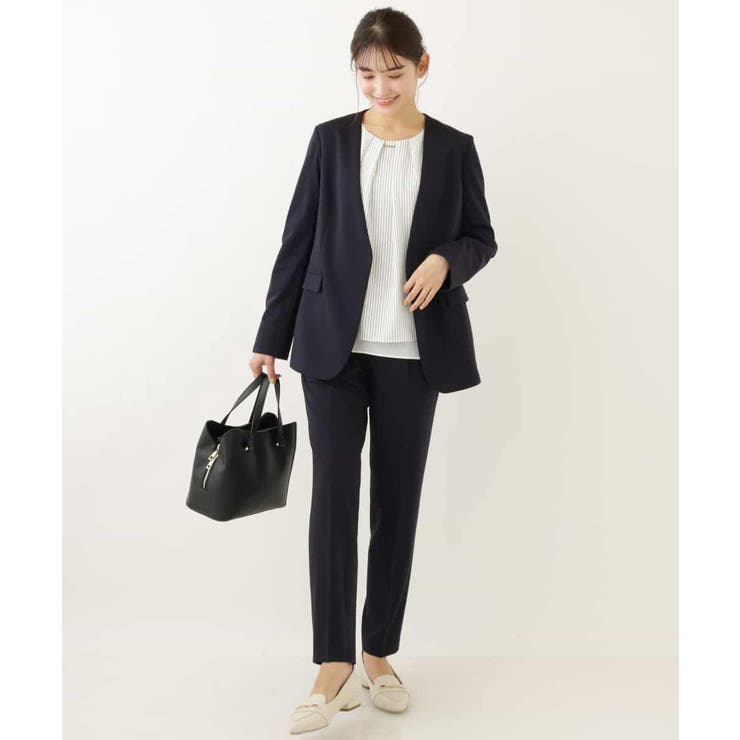 【セットアップ対応 MARSHMALLOW PONTI】ストレッチノーカラージャ… | a.v.v【WOMEN】 | 詳細画像19 