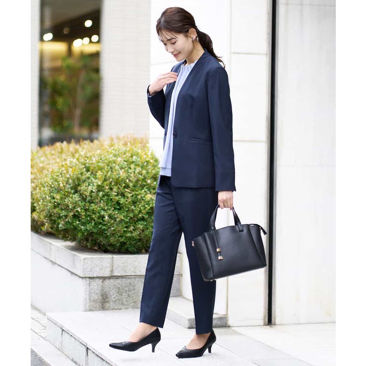【返品?交換対象商品】 洗える/ストレッチ/UVカット】麻調ストレッチノーカラー ジャケット・アウター