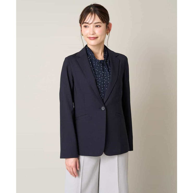 【洗える UVカット 接触冷感】オックスストレッチテーラードジャケット【Refl… | a.v.v【WOMEN】 | 詳細画像25 