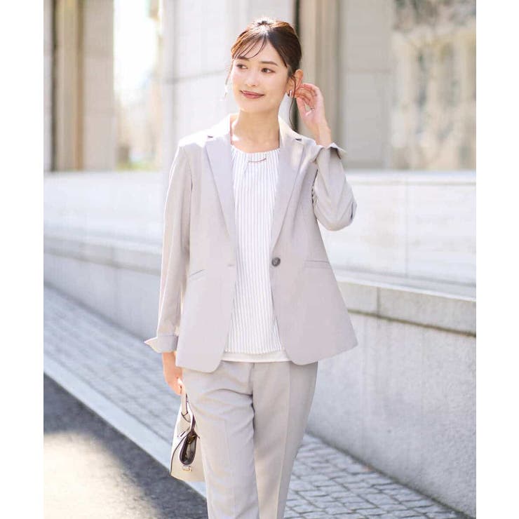 【洗える UVカット 接触冷感】オックスストレッチテーラードジャケット【Refl… | a.v.v【WOMEN】 | 詳細画像7 