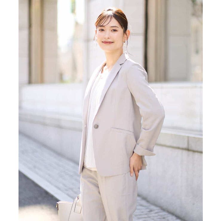 【洗える UVカット 接触冷感】オックスストレッチテーラードジャケット【Refl… | a.v.v【WOMEN】 | 詳細画像9 