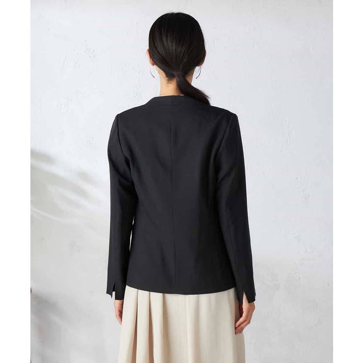 【洗える/イージーケア/吸水速乾/ストレッチ】梳毛調Vネックジャケット | a.v.v【WOMEN】 | 詳細画像26 