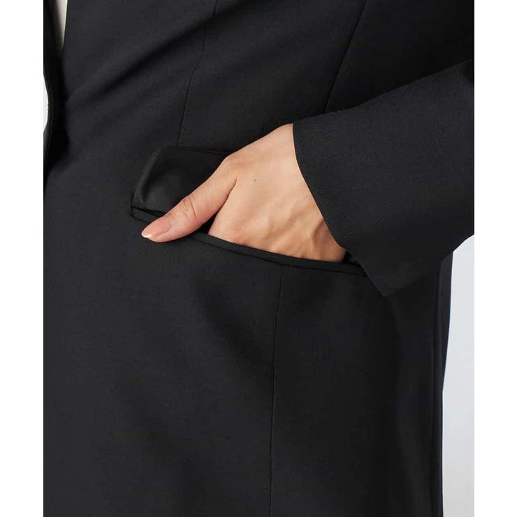 【洗える/イージーケア/吸水速乾/ストレッチ】梳毛調Vネックジャケット | a.v.v【WOMEN】 | 詳細画像30 