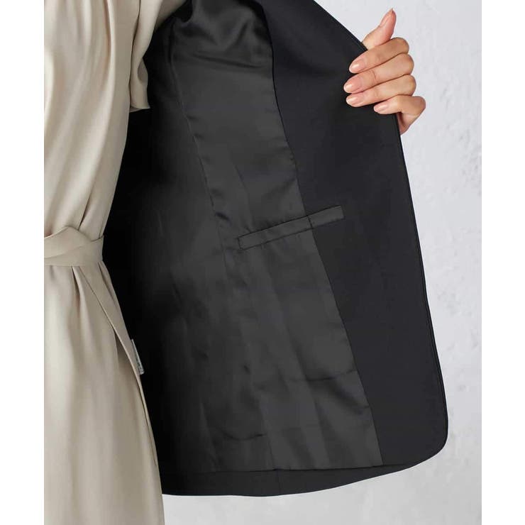 【洗える/イージーケア/吸水速乾/ストレッチ】梳毛調Vネックジャケット | a.v.v【WOMEN】 | 詳細画像31 