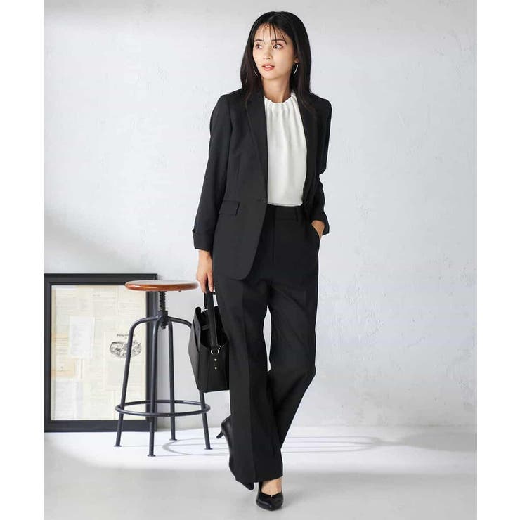 【洗える/イージーケア/吸水速乾/ストレッチ】梳毛調テーラードジャケット | a.v.v【WOMEN】 | 詳細画像16 