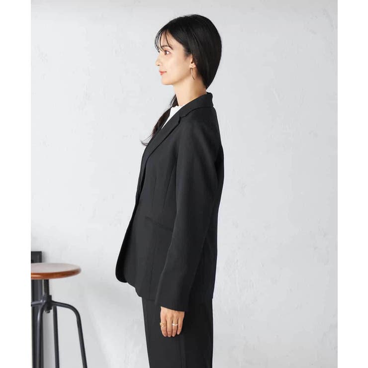 【洗える/イージーケア/吸水速乾/ストレッチ】梳毛調テーラードジャケット | a.v.v【WOMEN】 | 詳細画像18 