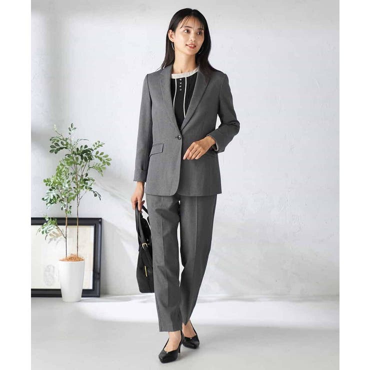 【洗える/イージーケア/吸水速乾/ストレッチ】梳毛調テーラードジャケット | a.v.v【WOMEN】 | 詳細画像7 