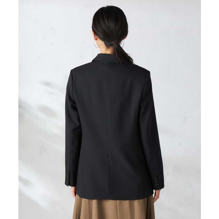 【洗える/イージーケア/吸水速乾/ストレッチ】梳毛調ダブルブレストジャケット | a.v.v【WOMEN】 | 詳細画像22 