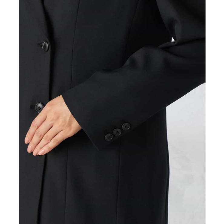 【洗える/イージーケア/吸水速乾/ストレッチ】梳毛調ダブルブレストジャケット | a.v.v【WOMEN】 | 詳細画像24 