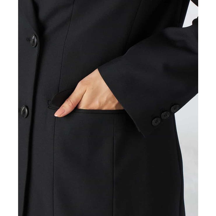 【洗える/イージーケア/吸水速乾/ストレッチ】梳毛調ダブルブレストジャケット | a.v.v【WOMEN】 | 詳細画像26 