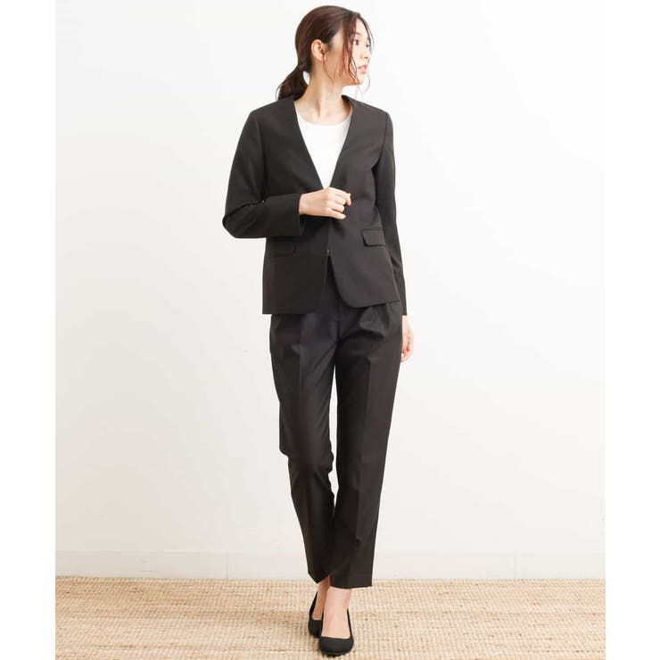 【セットアップ対応./防臭テープ付】キャリーマンVネックジャケット | a.v.v【WOMEN】 | 詳細画像2