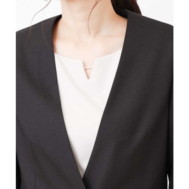 【セットアップ対応./防臭テープ付】キャリーマンVネックジャケット | a.v.v【WOMEN】 | 詳細画像7