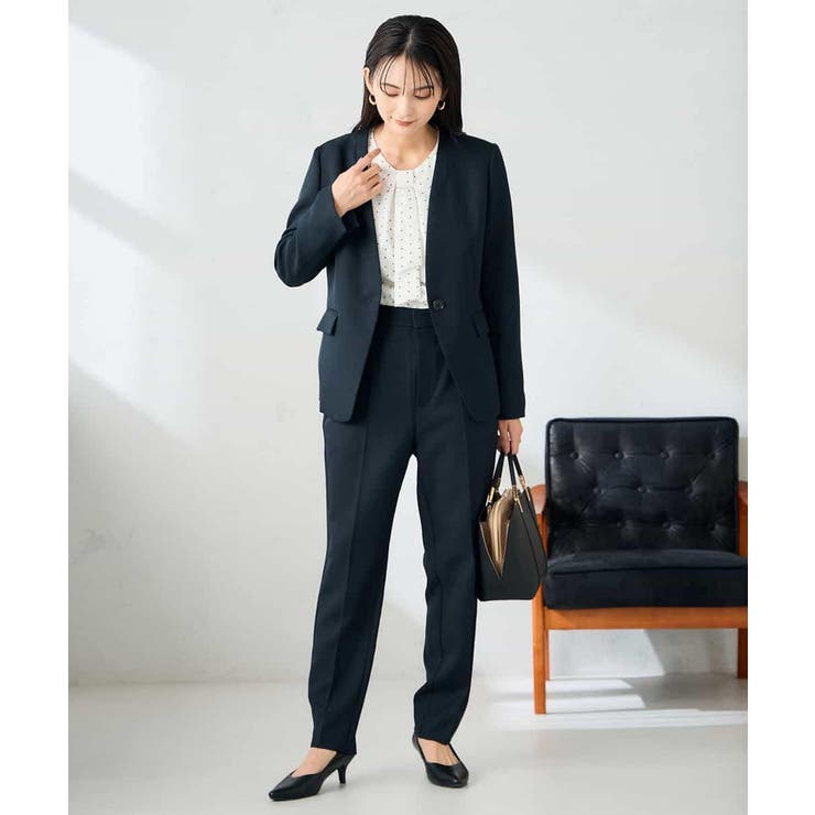 【洗える/イージーケア/ストレッチ】パウダーツイルVネックジャケット | a.v.v【WOMEN】 | 詳細画像15 