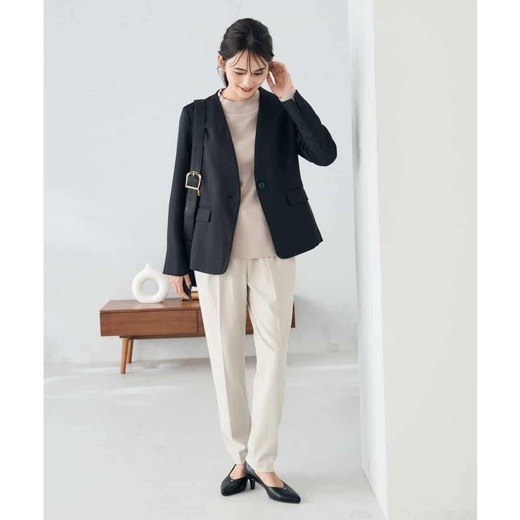 【洗える/イージーケア/ストレッチ】パウダーツイルVネックジャケット | a.v.v【WOMEN】 | 詳細画像37 