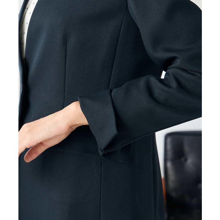 【洗える/イージーケア/ストレッチ】パウダーツイルVネックジャケット | a.v.v【WOMEN】 | 詳細画像6 