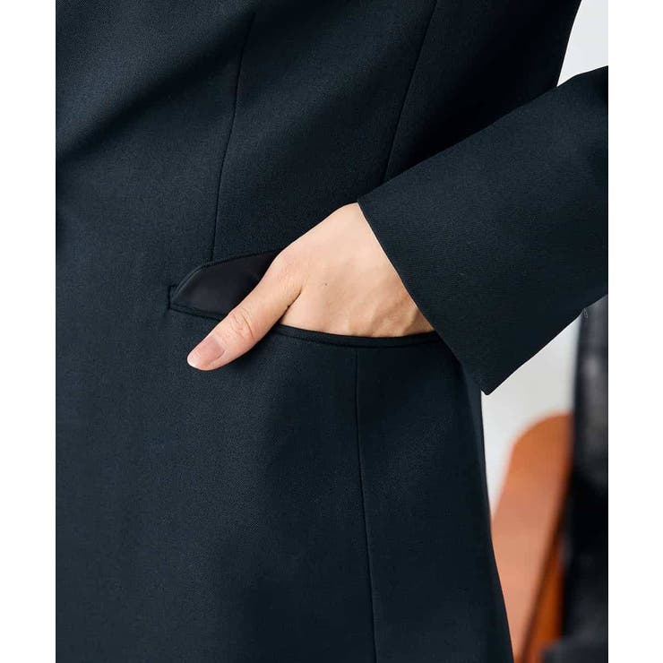 【洗える/イージーケア/ストレッチ】パウダーツイルVネックジャケット | a.v.v【WOMEN】 | 詳細画像7 