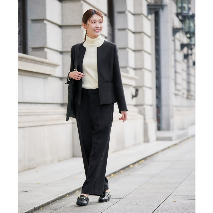 【洗える/イージーケア/ストレッチ】パウダーツイルキーネックジャケット | a.v.v【WOMEN】 | 詳細画像23 