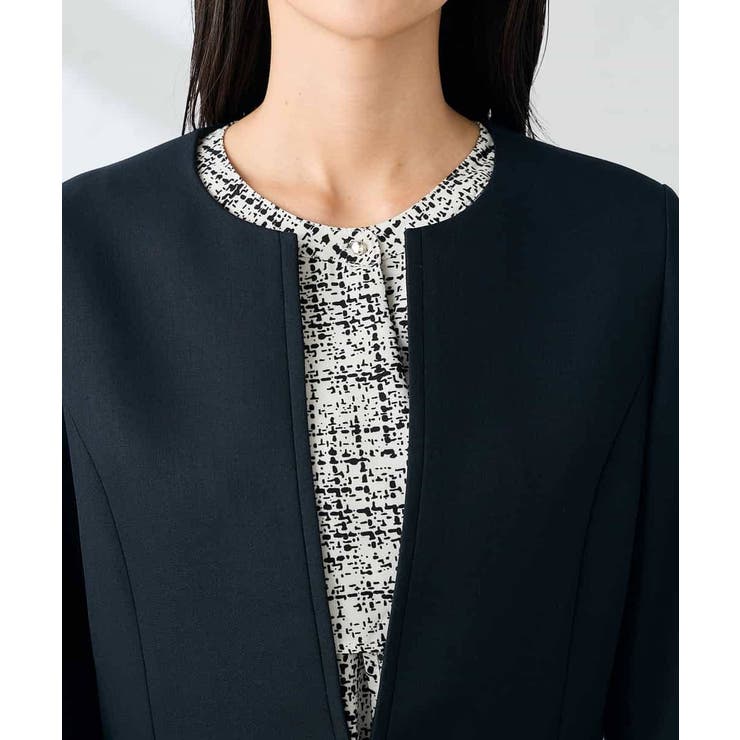 【洗える/イージーケア/ストレッチ】パウダーツイルキーネックジャケット | a.v.v【WOMEN】 | 詳細画像39 