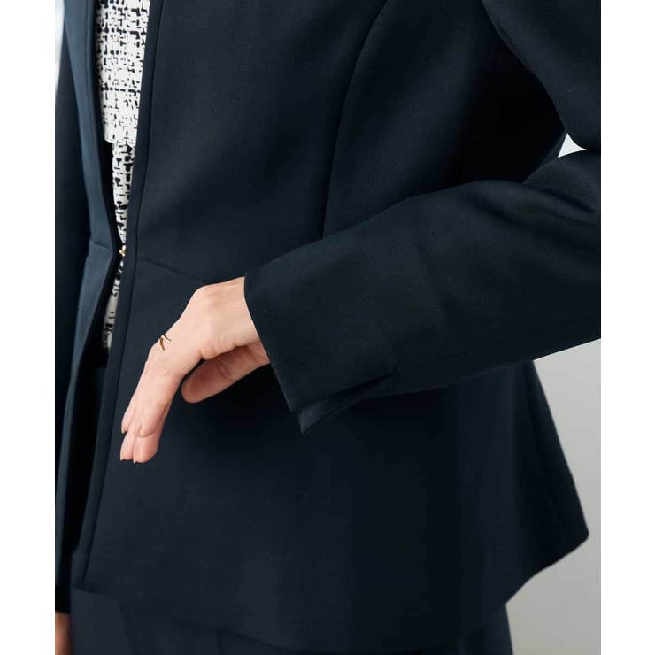 【洗える/イージーケア/ストレッチ】パウダーツイルキーネックジャケット | a.v.v【WOMEN】 | 詳細画像40 