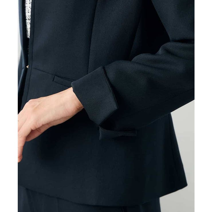 【洗える/イージーケア/ストレッチ】パウダーツイルキーネックジャケット | a.v.v【WOMEN】 | 詳細画像41 