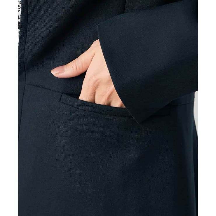 【洗える/イージーケア/ストレッチ】パウダーツイルキーネックジャケット | a.v.v【WOMEN】 | 詳細画像42 