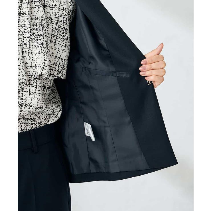 【洗える/イージーケア/ストレッチ】パウダーツイルキーネックジャケット | a.v.v【WOMEN】 | 詳細画像45 