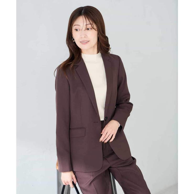 【洗える/イージーケア/ストレッチ】パウダーツイルテーラードジャケット | a.v.v【WOMEN】 | 詳細画像10 