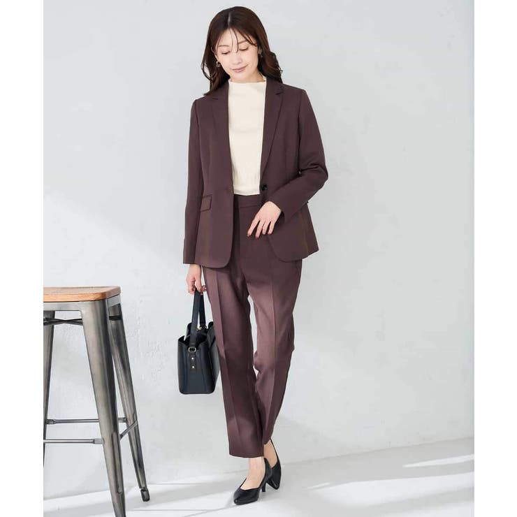 【洗える/イージーケア/ストレッチ】パウダーツイルテーラードジャケット | a.v.v【WOMEN】 | 詳細画像12 