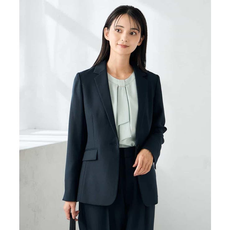 【洗える/イージーケア/ストレッチ】パウダーツイルテーラードジャケット | a.v.v【WOMEN】 | 詳細画像3 