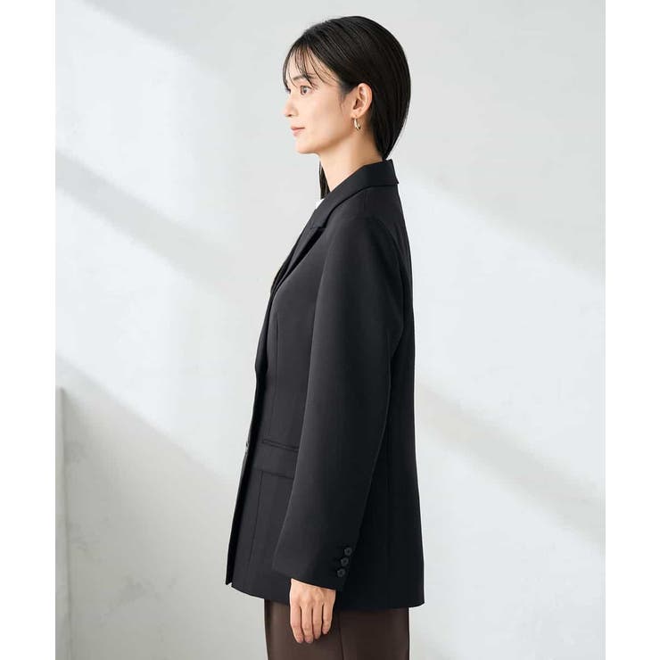 【洗える/イージーケア/ストレッチ】パウダーツイルダブルブレストジャケット | a.v.v【WOMEN】 | 詳細画像27 