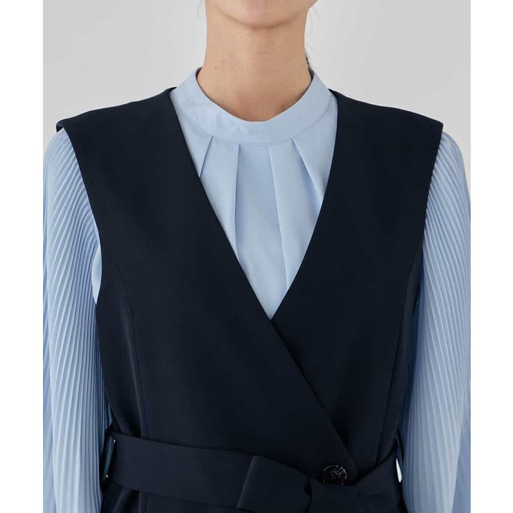 【洗える/ストレッチ/セットアップ対応】ダブルクロスロングジレワンピース | a.v.v【WOMEN】 | 詳細画像29 