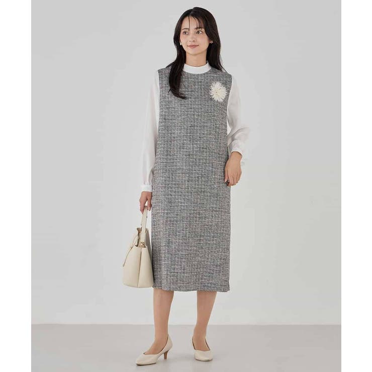 ツイードボウタイワンピース | a.v.v【WOMEN】 | 詳細画像10 