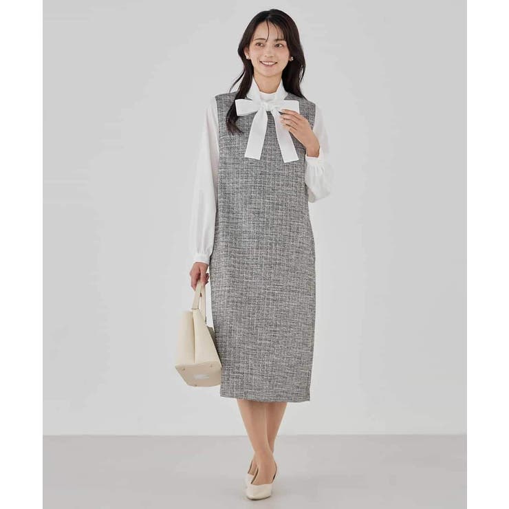 ツイードボウタイワンピース | a.v.v【WOMEN】 | 詳細画像13 