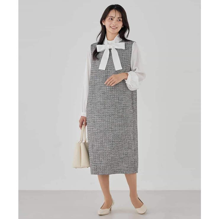 ツイードボウタイワンピース | a.v.v【WOMEN】 | 詳細画像14 