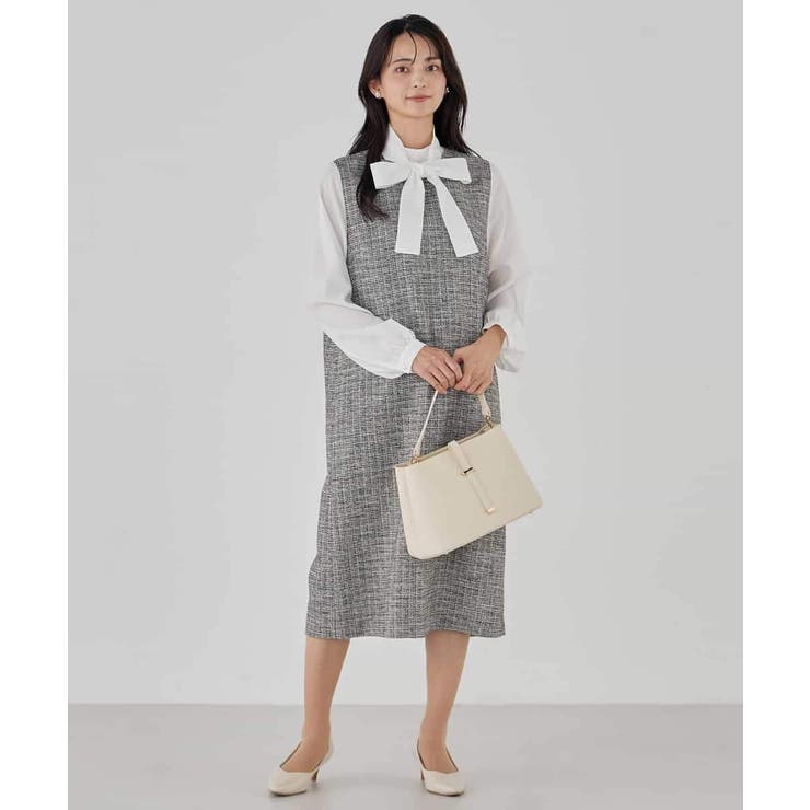 ツイードボウタイワンピース | a.v.v【WOMEN】 | 詳細画像15 