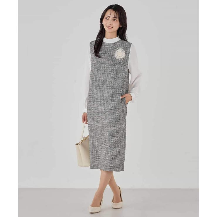 ツイードボウタイワンピース | a.v.v【WOMEN】 | 詳細画像8 