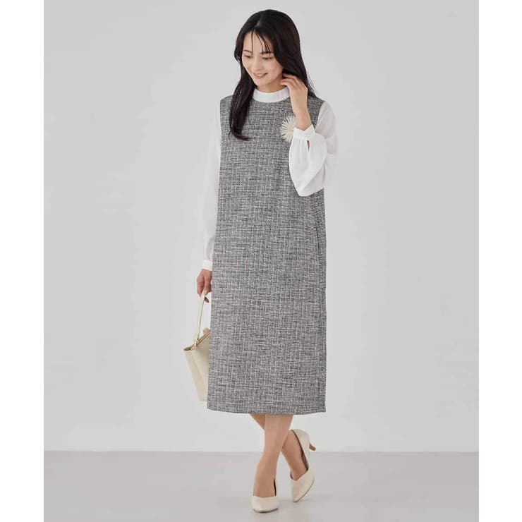 ツイードボウタイワンピース | a.v.v【WOMEN】 | 詳細画像9 