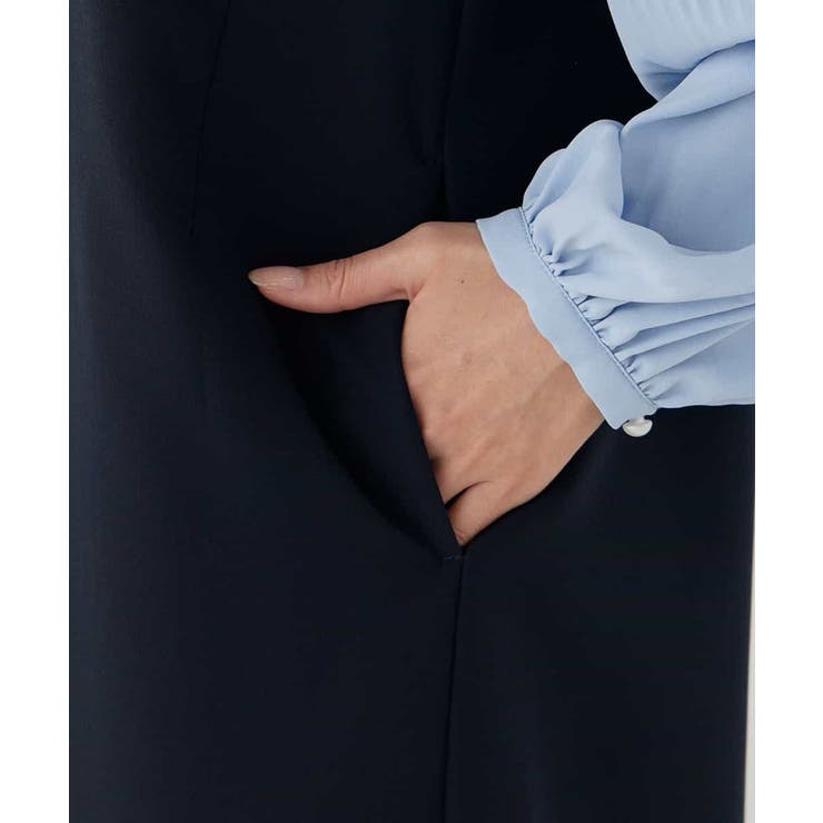 【洗える/ストレッチ】ダブルクロスジャンパードレス | a.v.v【WOMEN】 | 詳細画像33 