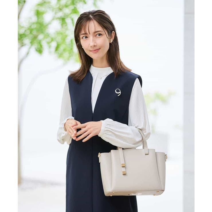 【洗える/ストレッチ】ダブルクロスジャンパードレス | a.v.v【WOMEN】 | 詳細画像5 