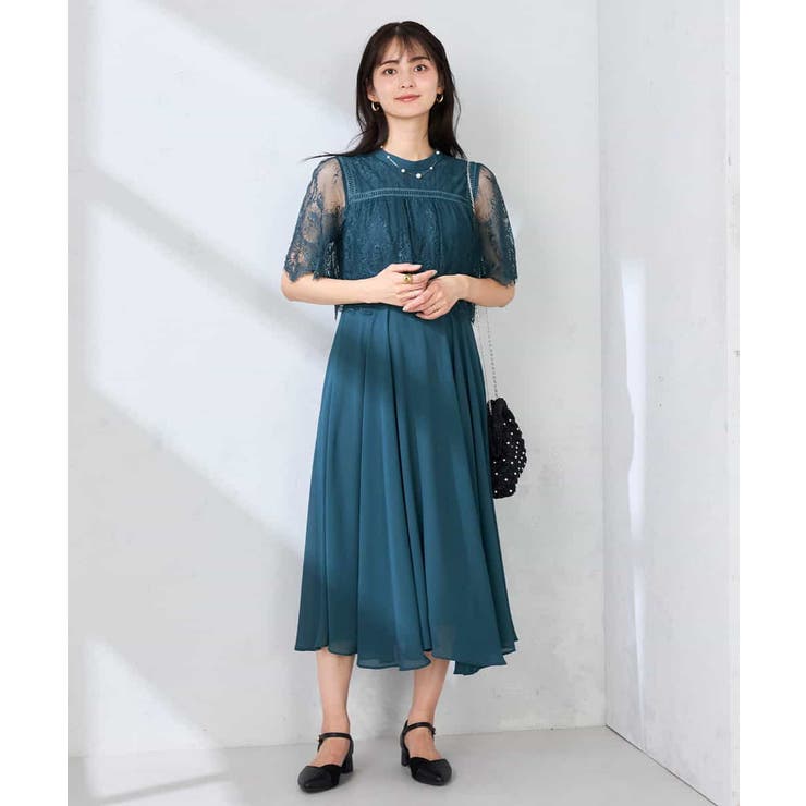 【結婚式/お呼ばれに】レースドッキングワンピース | a.v.v【WOMEN】 | 詳細画像7 