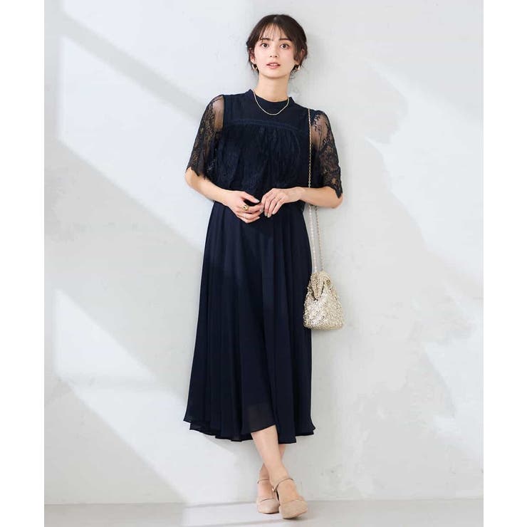 【結婚式/お呼ばれに】レースドッキングワンピース | a.v.v【WOMEN】 | 詳細画像8 