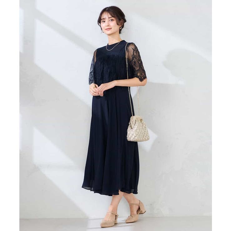 【結婚式/お呼ばれに】レースドッキングワンピース | a.v.v【WOMEN】 | 詳細画像9 