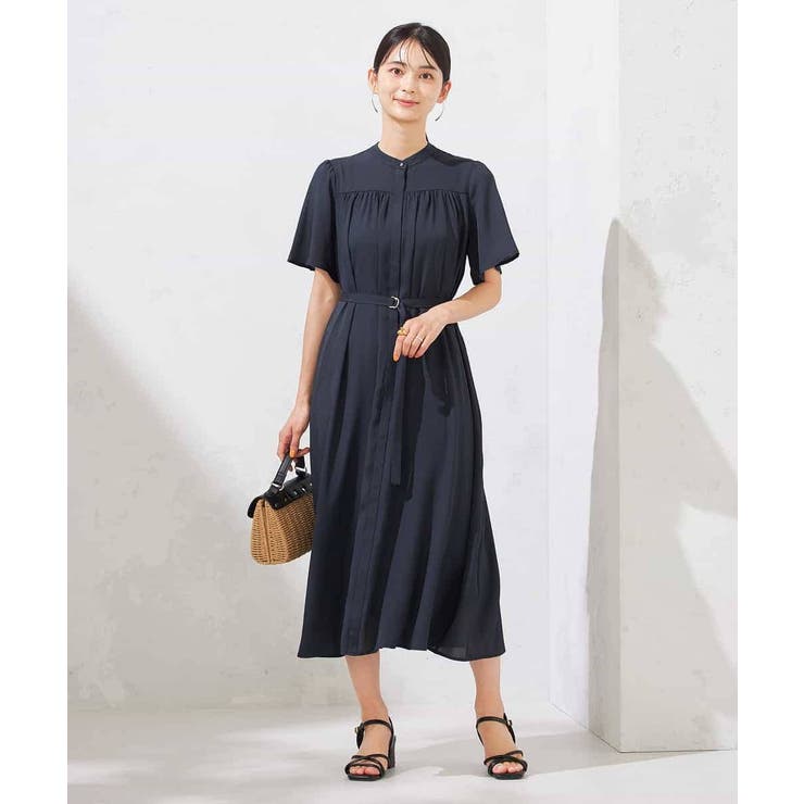 【洗える】ベルト付切り替えワンピース | a.v.v【WOMEN】 | 詳細画像2 