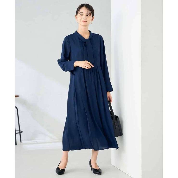 【洗える/WEB限定】ボウタイタックワンピース | a.v.v【WOMEN】 | 詳細画像6 