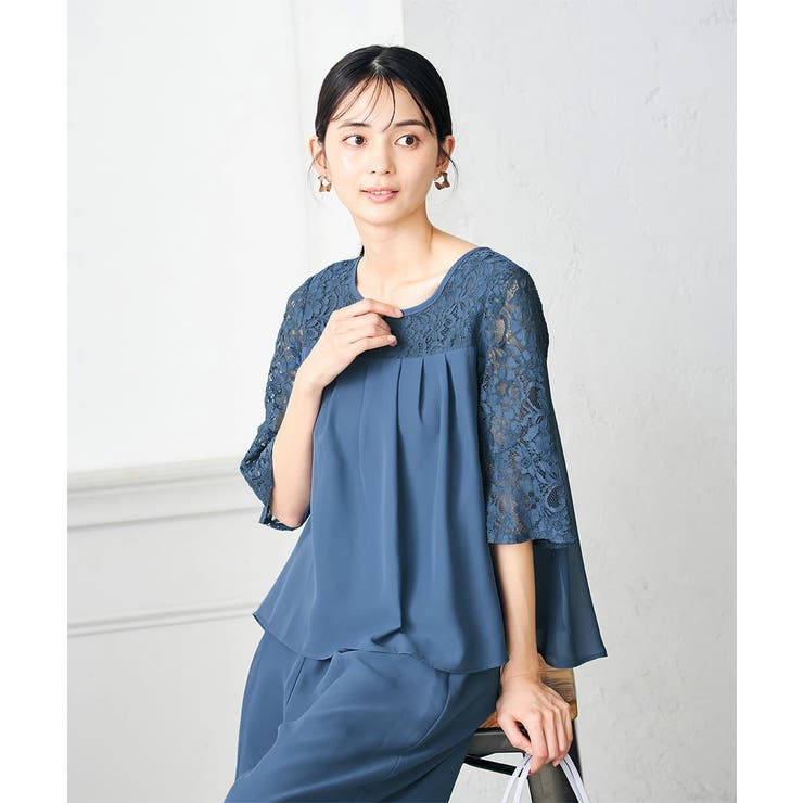 レースドッキングブラウスパンツセット | a.v.v【WOMEN】 | 詳細画像8 